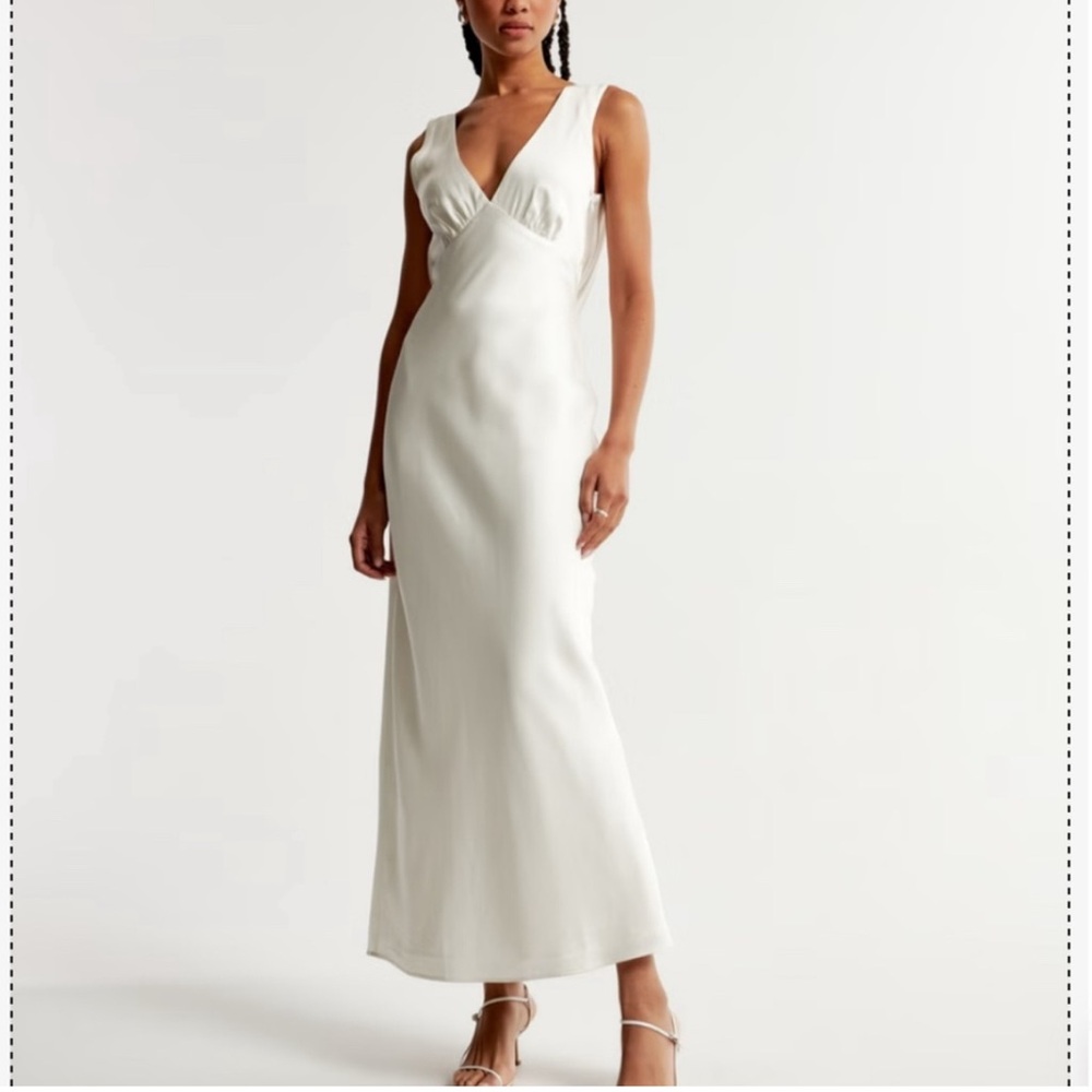 A&F Plunge Cowl Back Maxi Dress